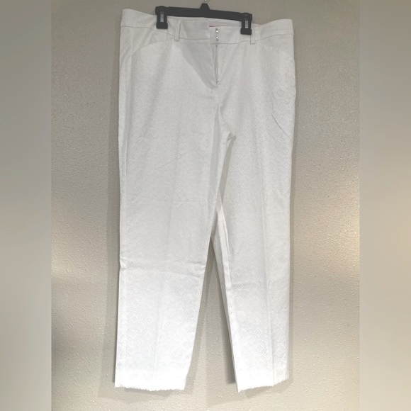 Great Description About Plus Size White Ankle Pants